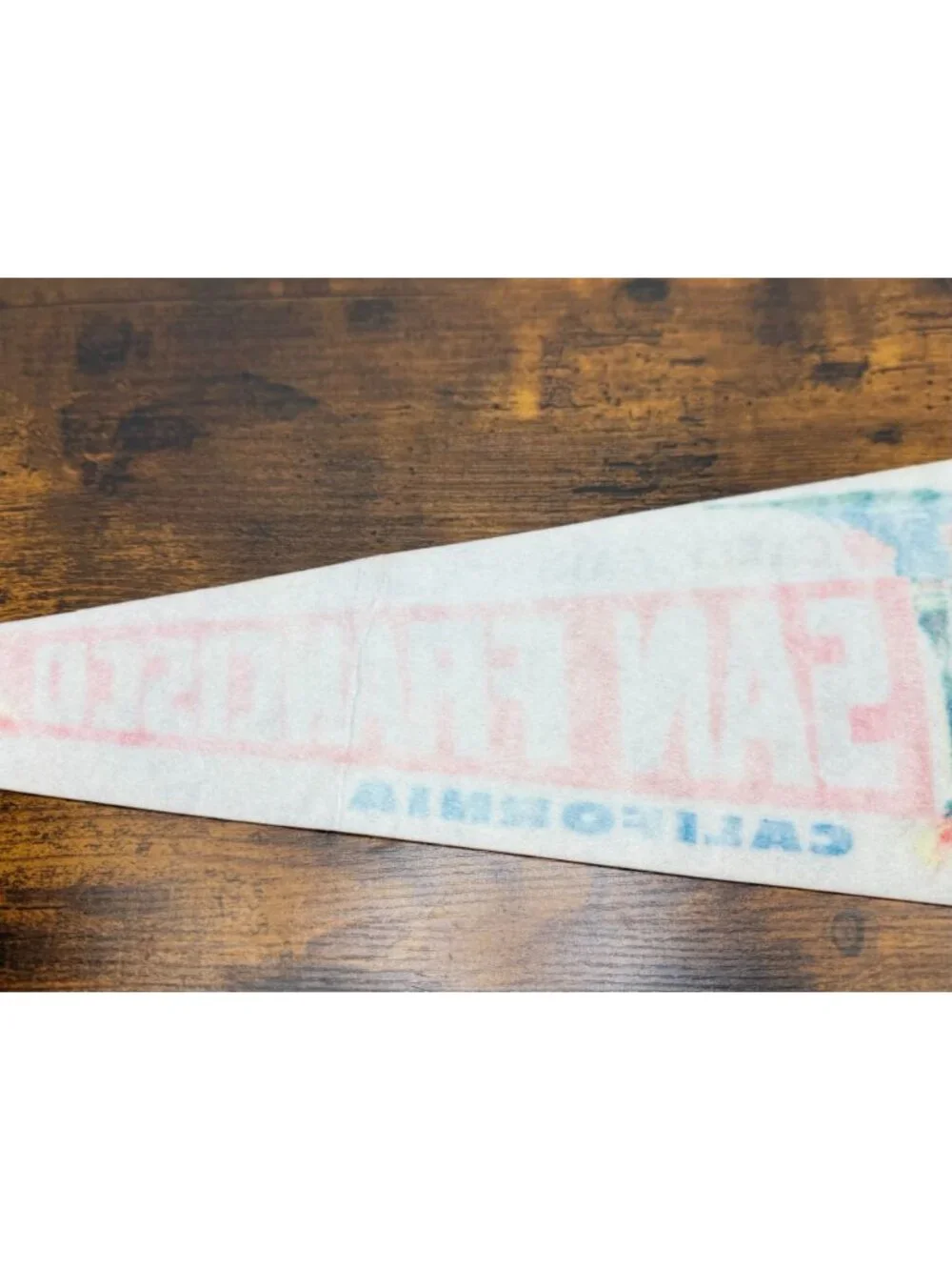 Vintage San Francisco Cable Car Felt Pennant California Souvenir